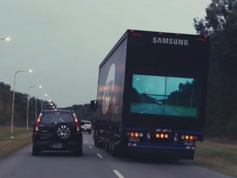 Samsung’s transparent ‘Safety Trucks’ to make driving safer