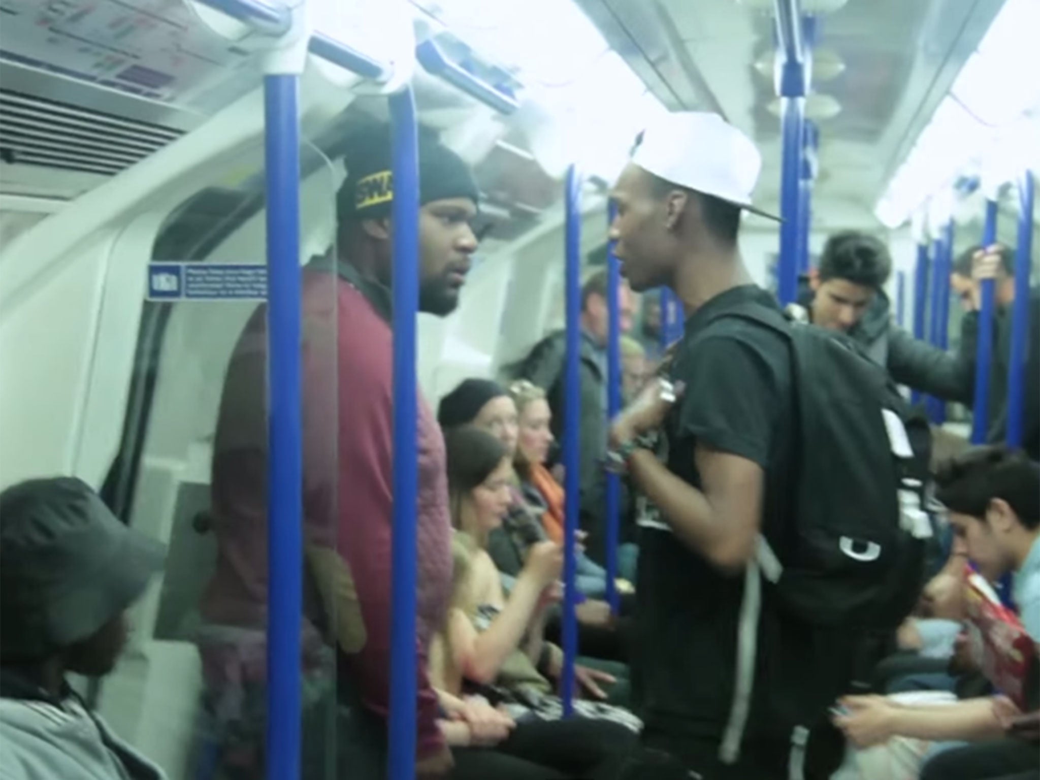 London Underground passengers fooled by a prank video showing Father's ...