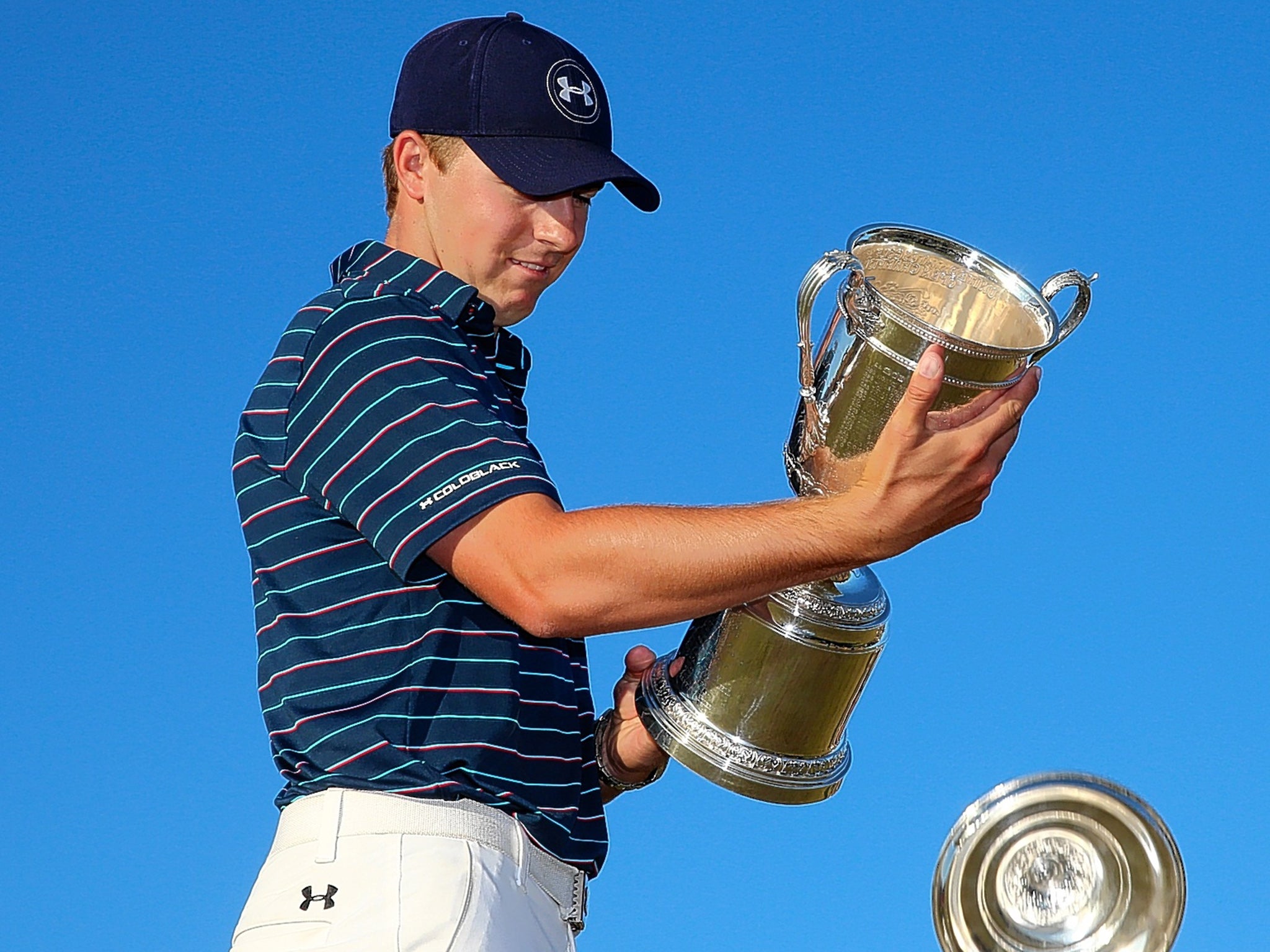 Spieth with the US Open trophy