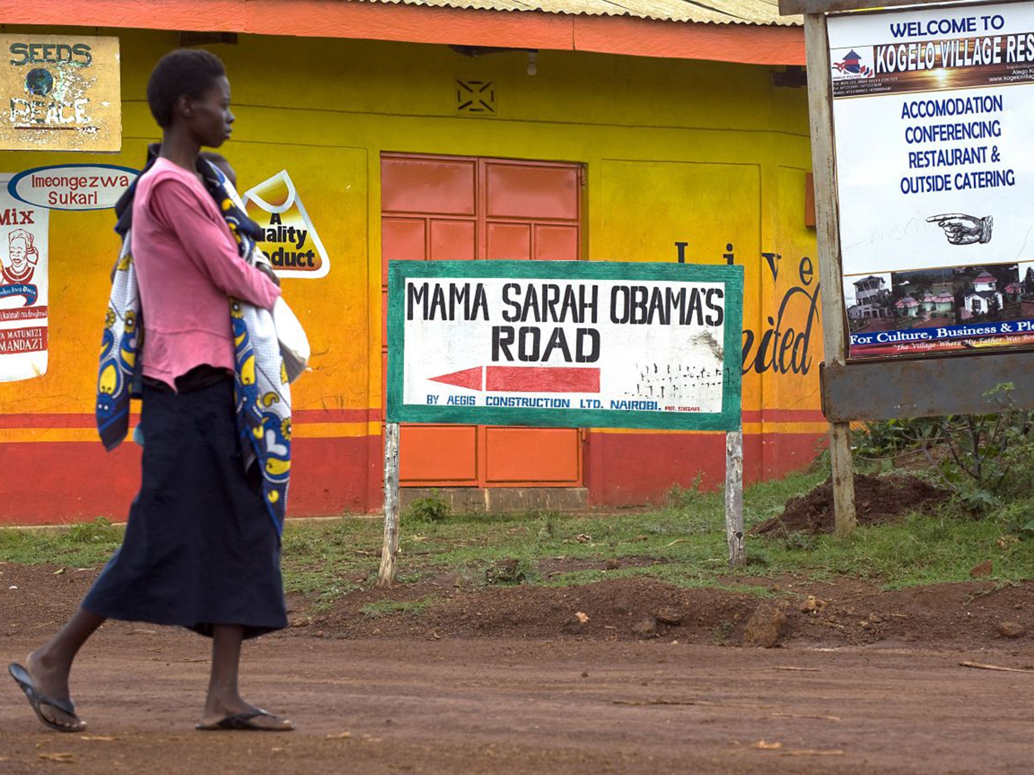 Mama Sarah Obama’s Road in Kogelo, which is named after Barack Obama’s step-grandmother