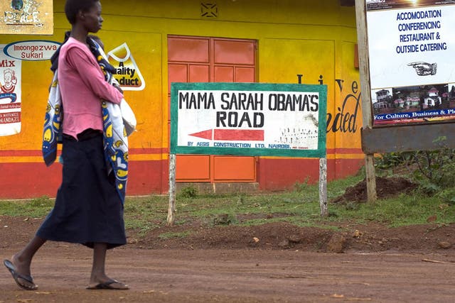 Mama Sarah Obama’s Road in Kogelo, which is named after Barack Obama’s step-grandmother 