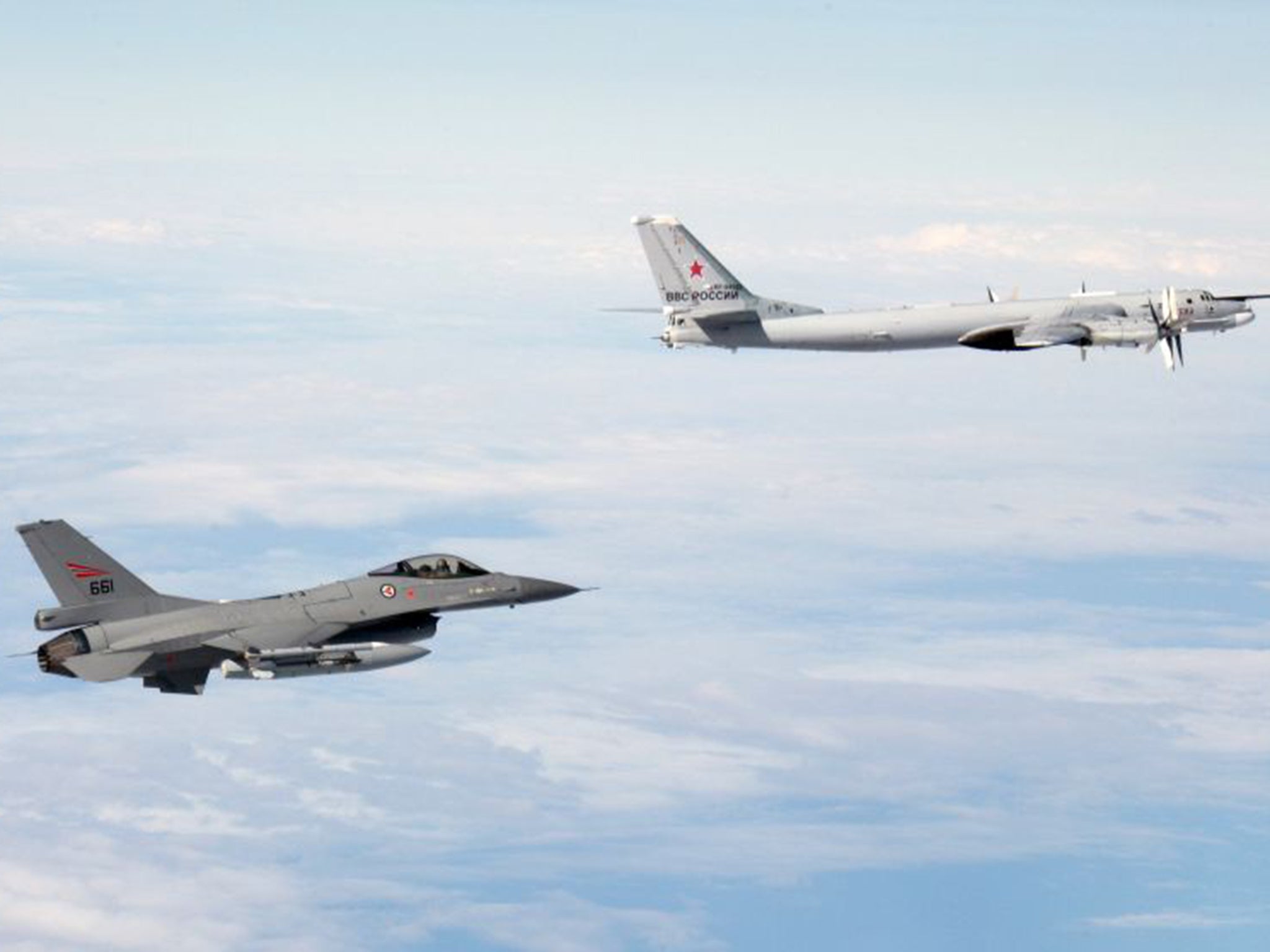 Tupolev-95 bombers, known as Bear bombers have been observed in international airspace4 (PA)