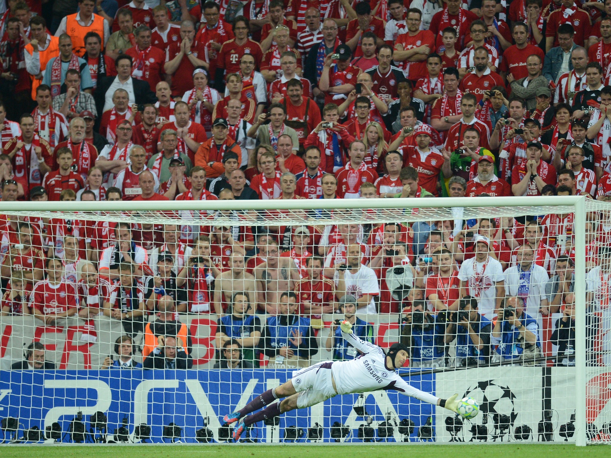 Cech was named man of the match in Munich after saving three penalties