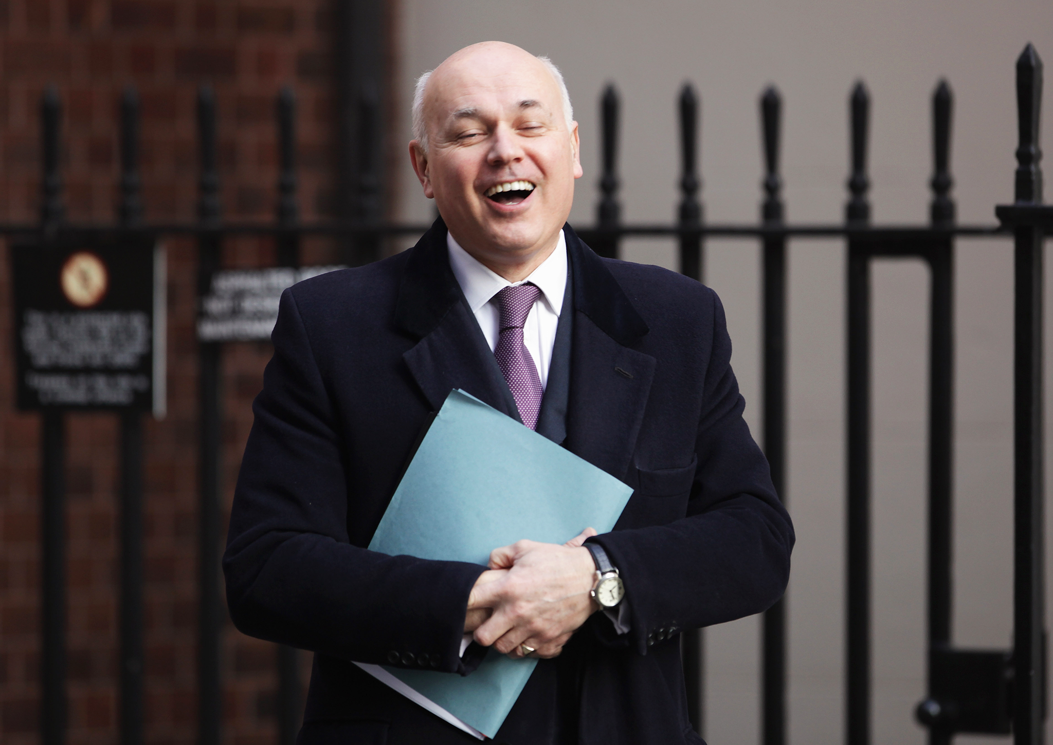 Work and Pensions Secretary Iain Duncan Smith said the figures demonstrated the government's efforts to tackling poverty were having an impact