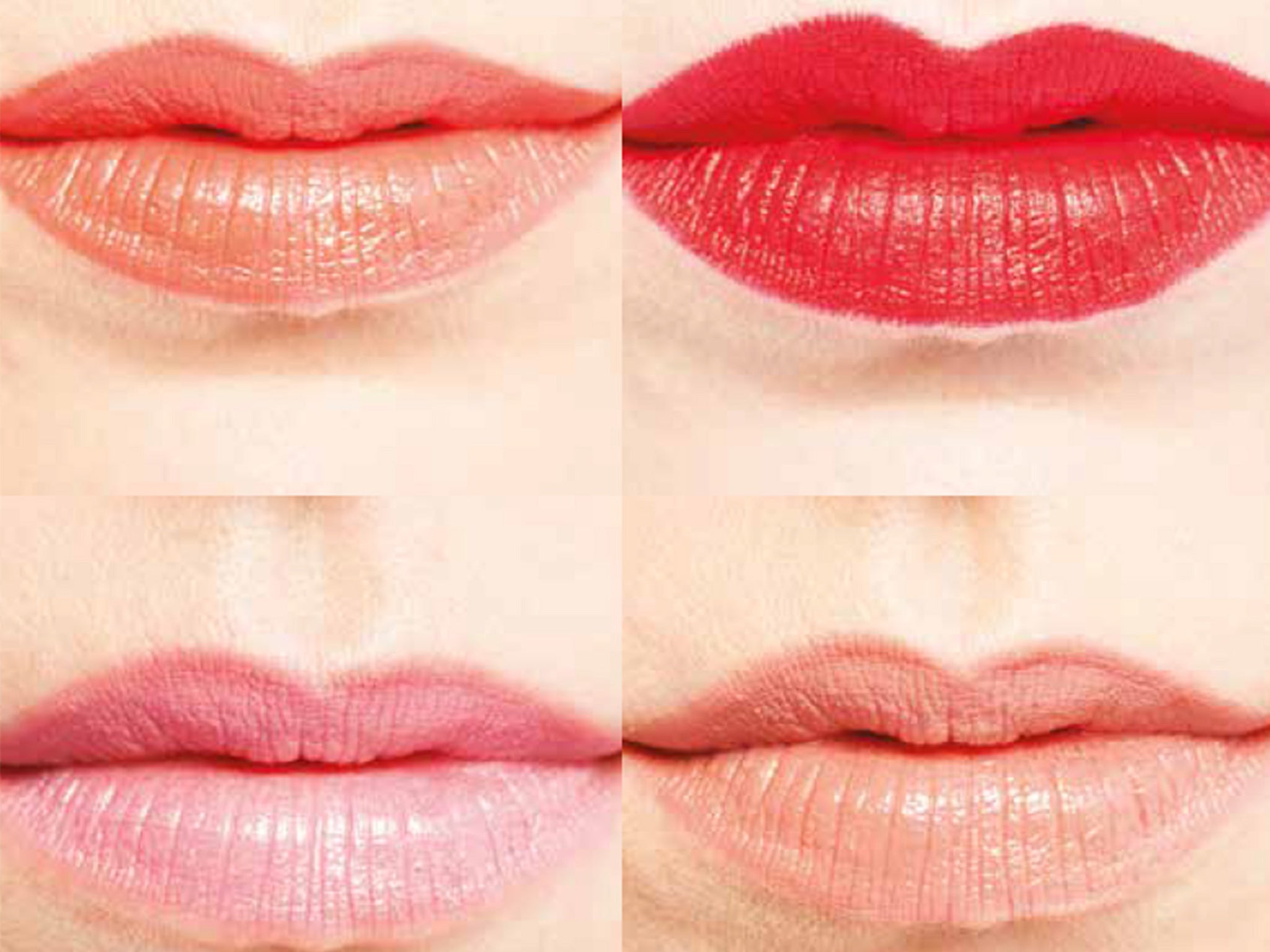 The world's most popular lipsticks revealed and include caramel nude, bright red, dusky rose and sheer coral.