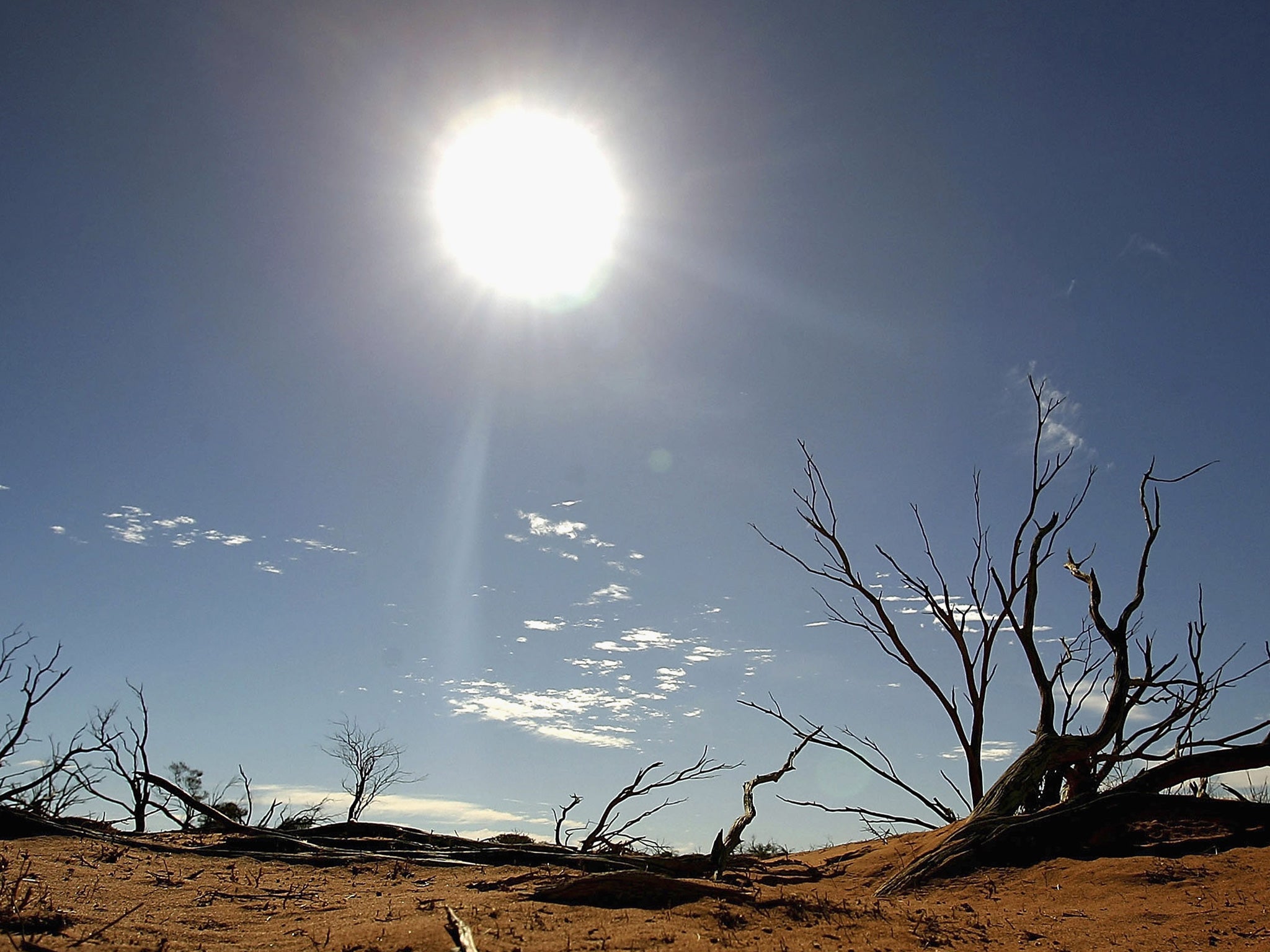 The expected fall in global average temperature will be dwarfed by the projected rise in temperatures due to greenhouse gas emissions (Getty)