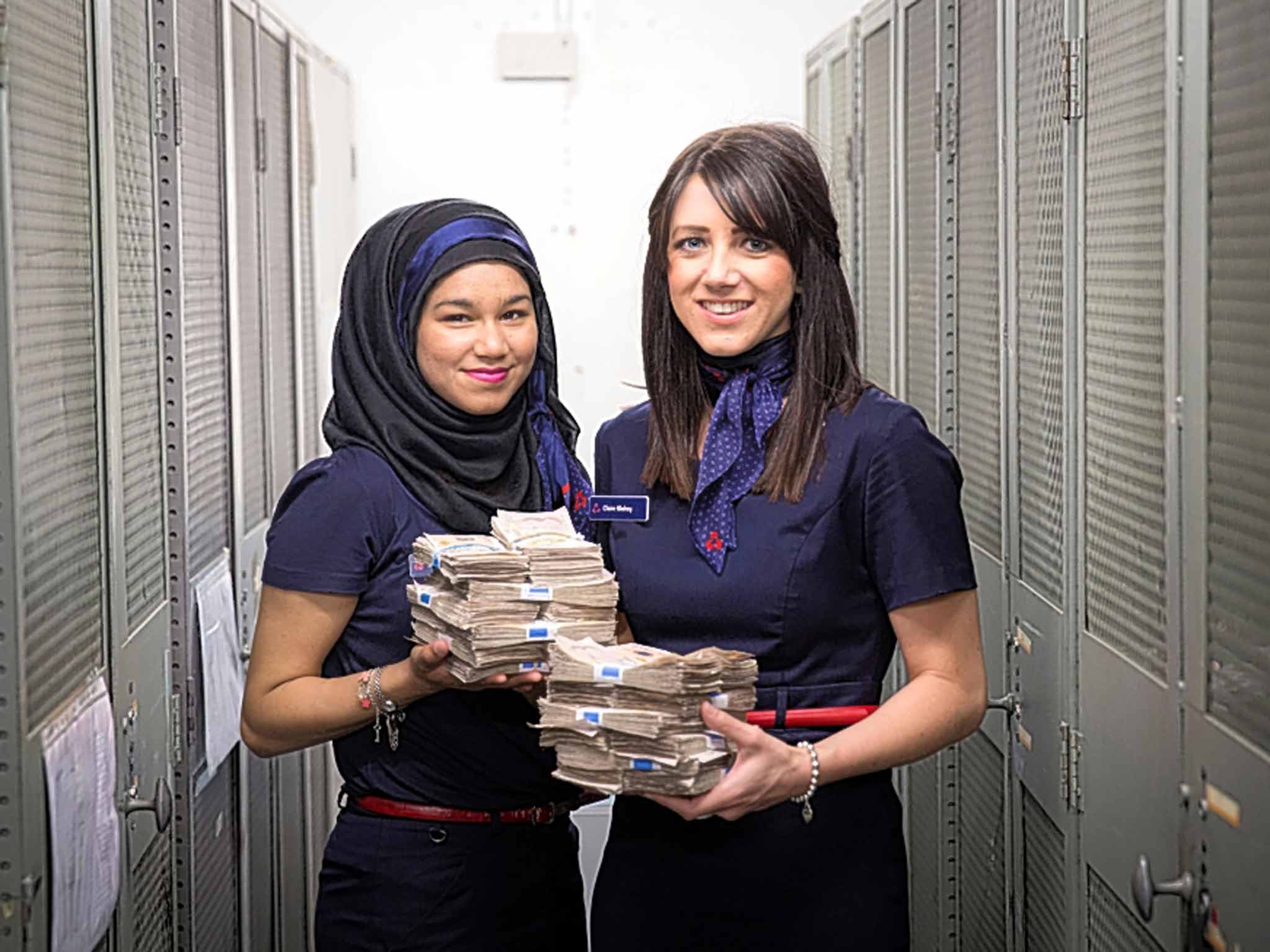Double take: NatWest staff Sarah Iqbal and Claire Blakey
