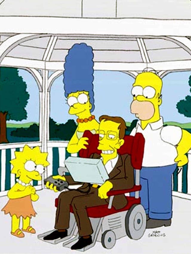 Hawking in 'The Simpsons' in 2005