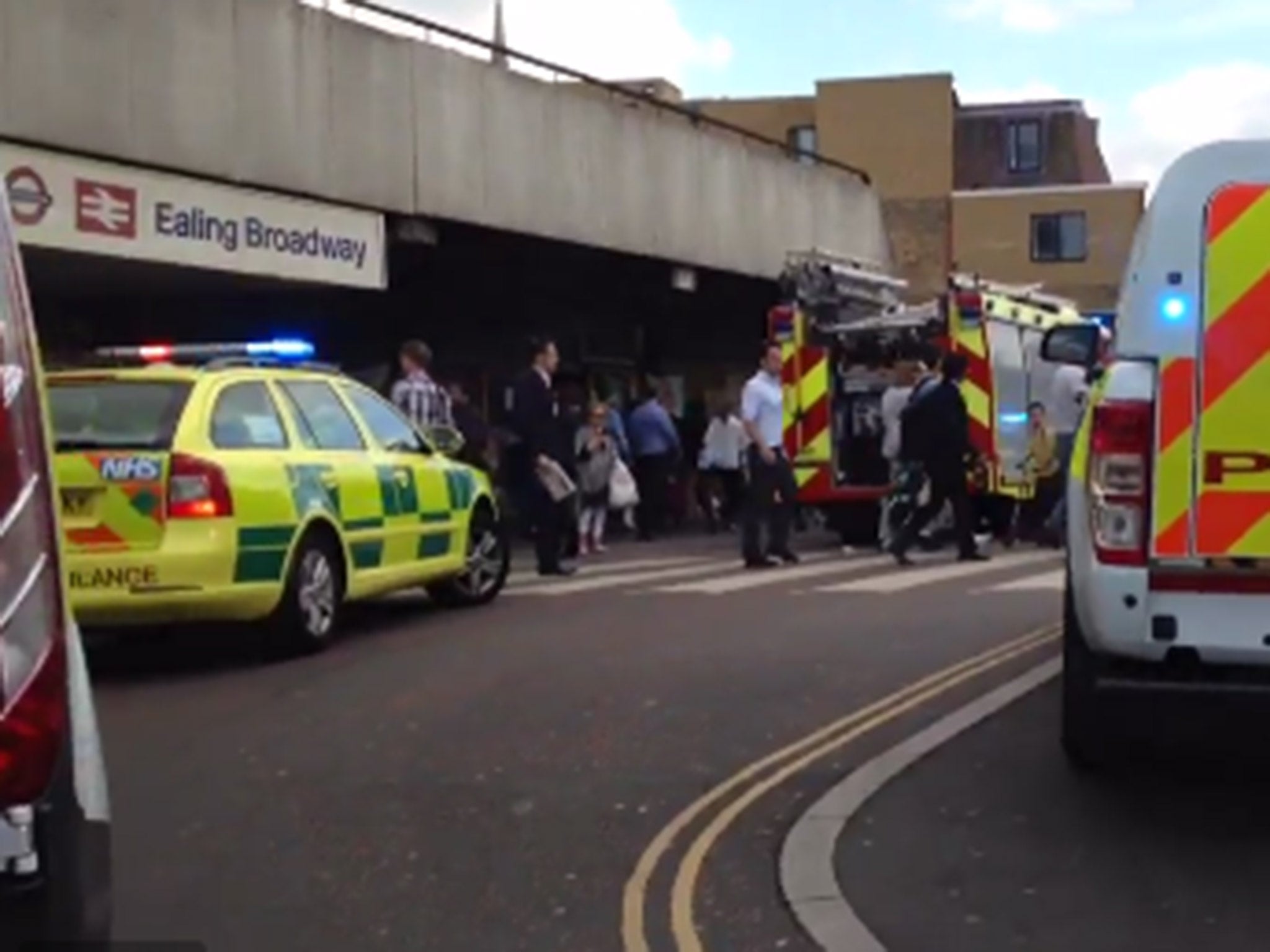 A woman and a 16-year-old girl have died after being hit by a train at Ealing Broadway station, west London