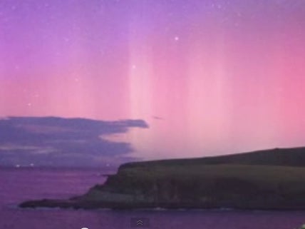 Aurora Australis lights put on a spectacular display this week