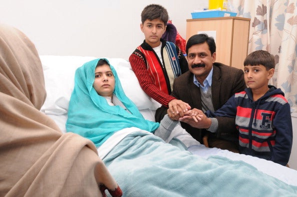 Malala was treated at Birmingham's Queen Elizabeth Hospital after she was shot by the Taliban in Pakistan in 2012