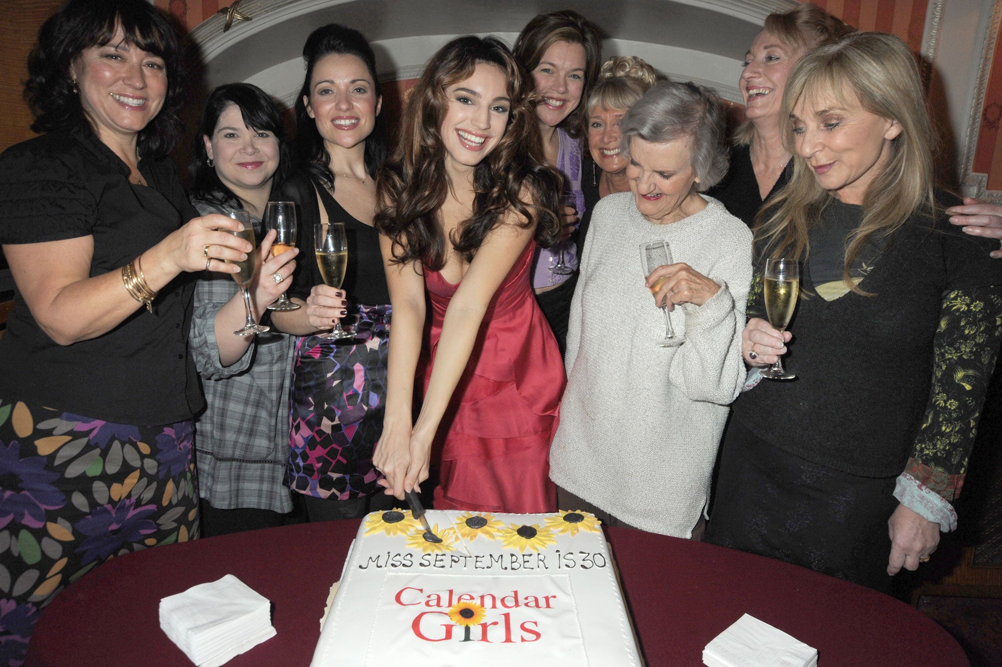 Arabella Weir (far left) with other members of the cast of 'Calendar Girls' in 2009
