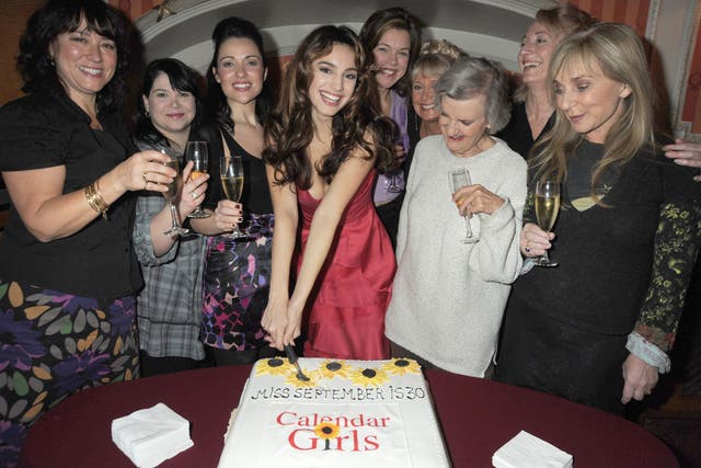 Arabella Weir (far left) with other members of the cast of 'Calendar Girls' in 2009
