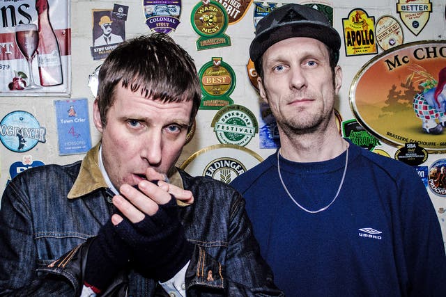 Jason Williamson, left, and Andrew Fearn of Sleaford Mods