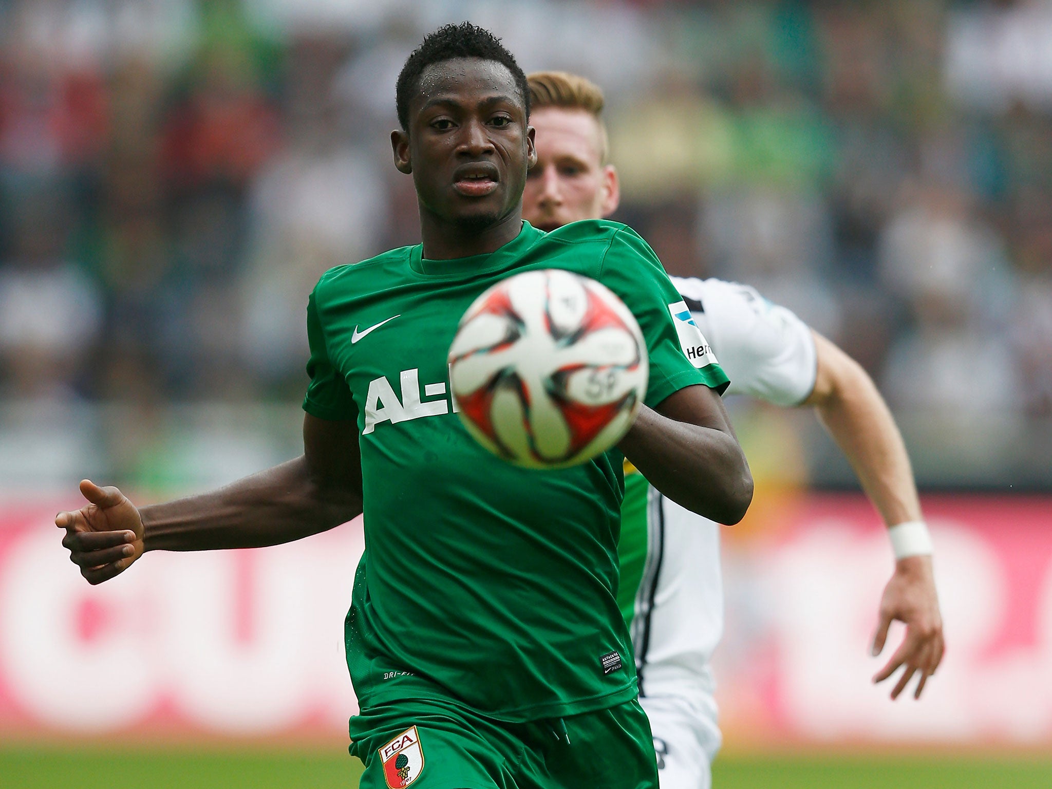 Baba Rahman in action for FC Augsberg