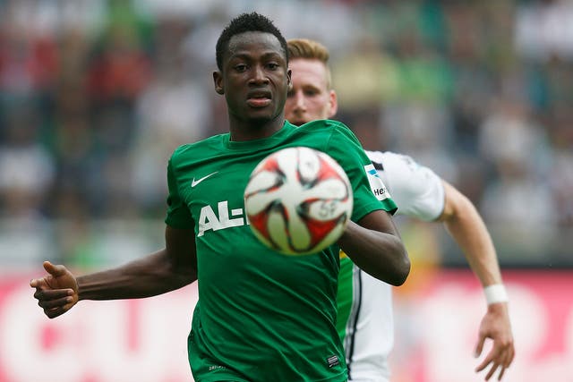 Baba Rahman in action for FC Augsberg