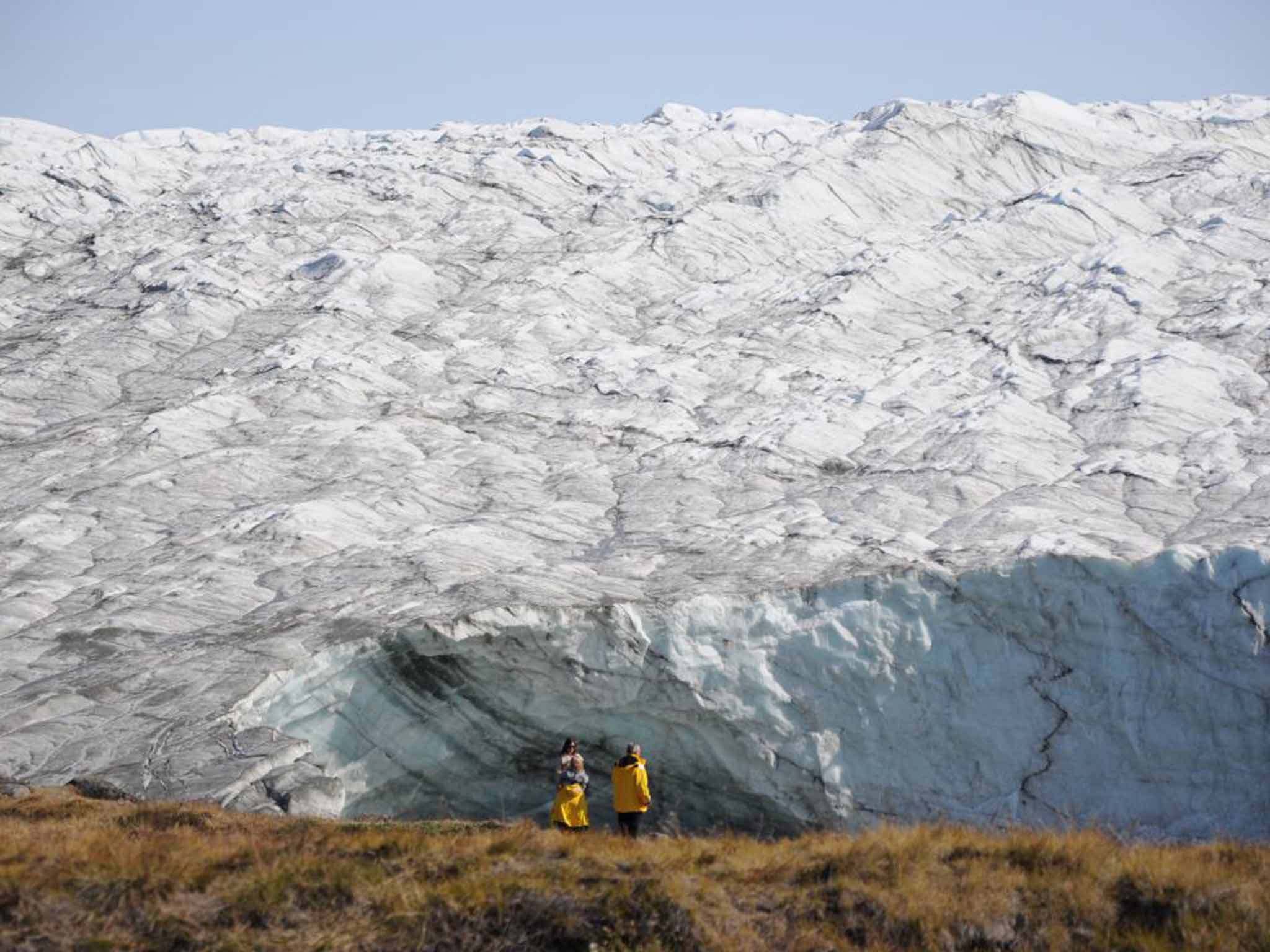 Great white: the Russell Glacier on the edge of Greenland's disappearing ice sheet