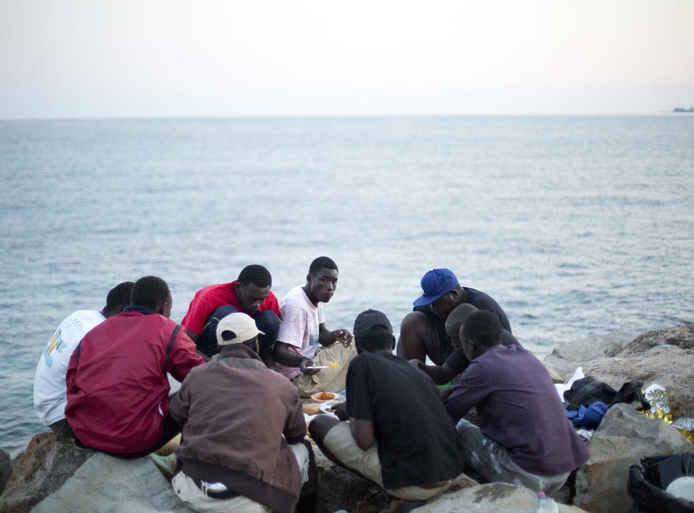 Many African migrants have been sleeping rough in Ventimiglia on the France-Italy border. David Cameron is under pressure to open its doors