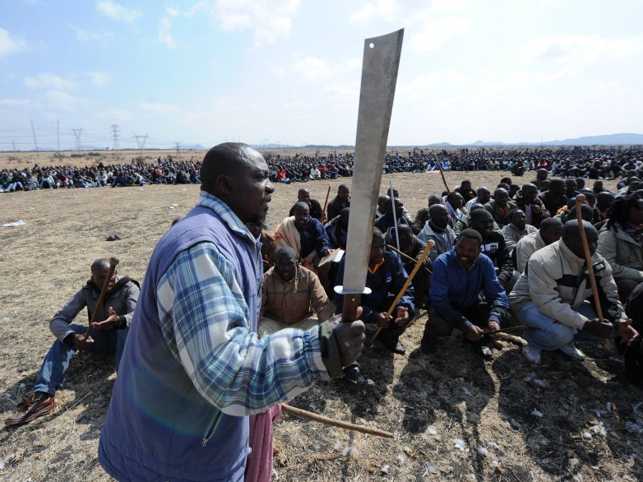 The workers were shot dead during their sit-in protest at the Marikana mine in 2012
