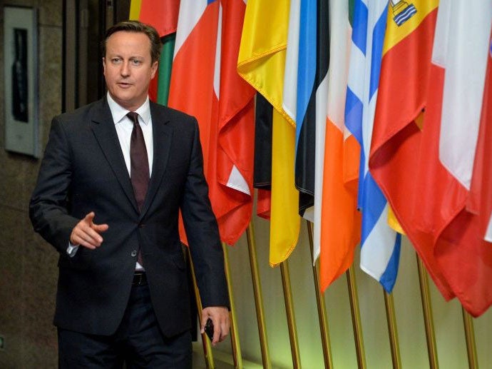 David Cameron left the European Summit talks in Brussels just before 3am