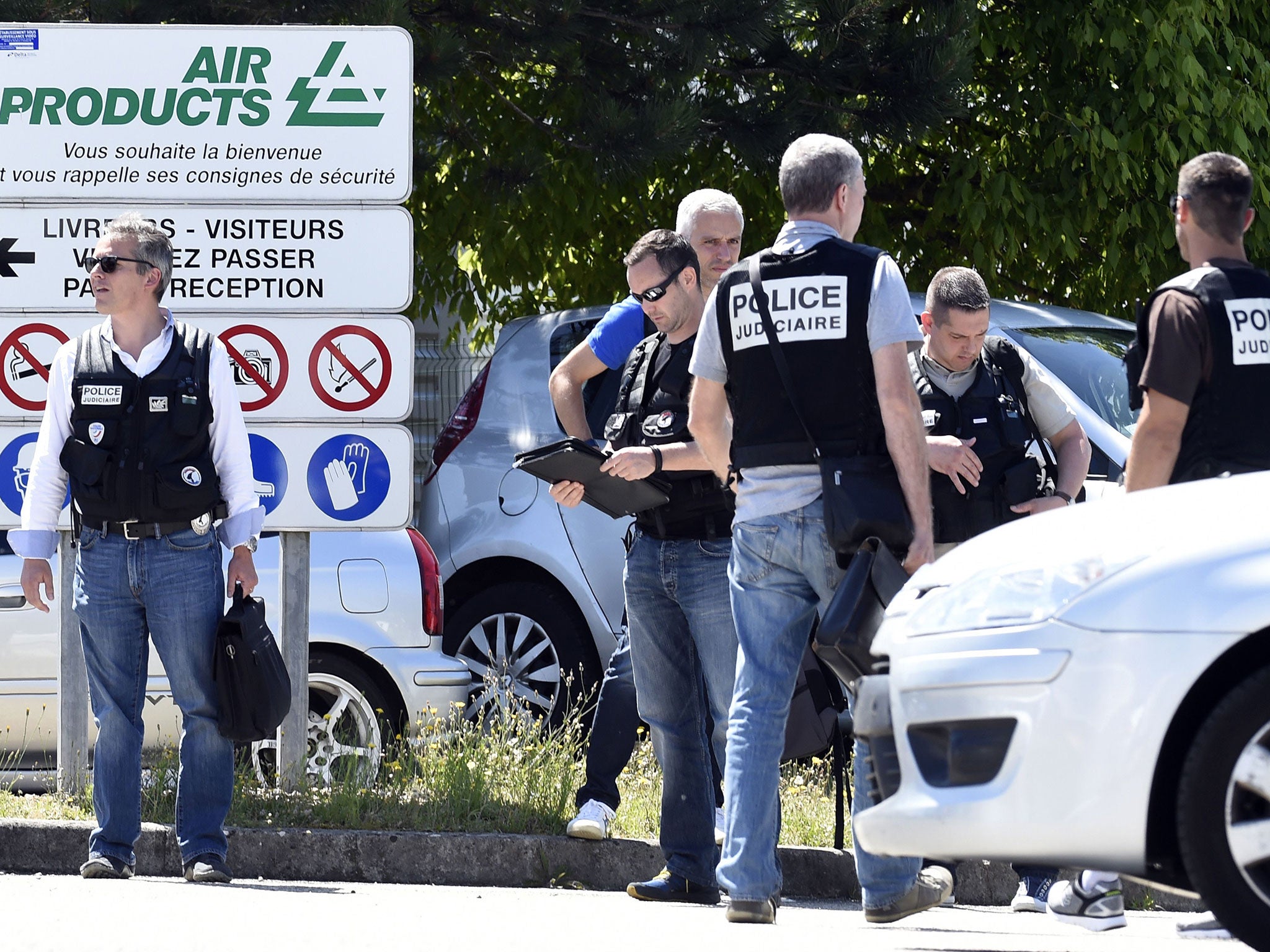 French police have shut off Air Products in Saint-Quentin-Fallavier, near Lyon