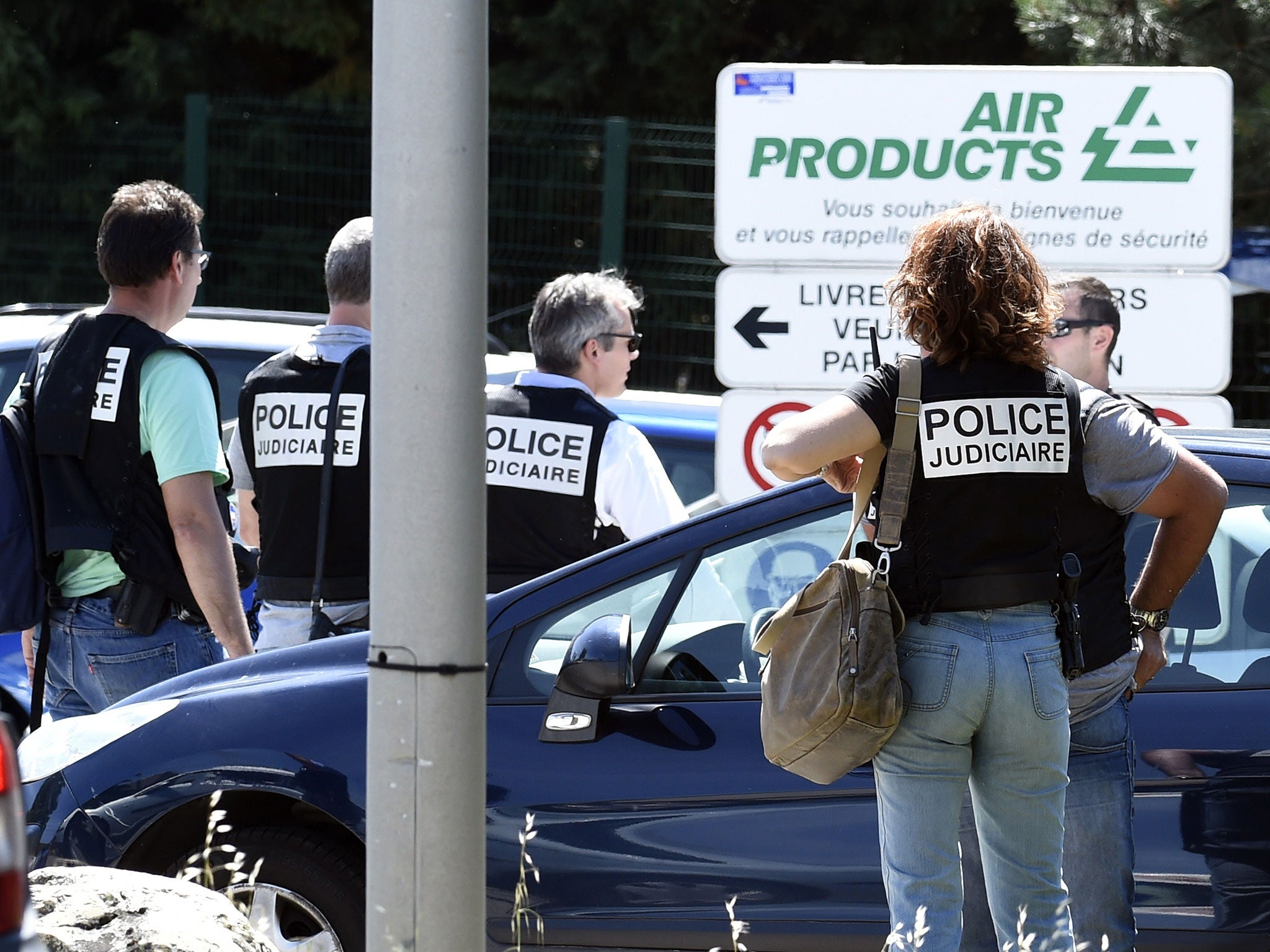 French police have shut off Air Products  in Saint-Quentin-Fallavier, near Lyon 