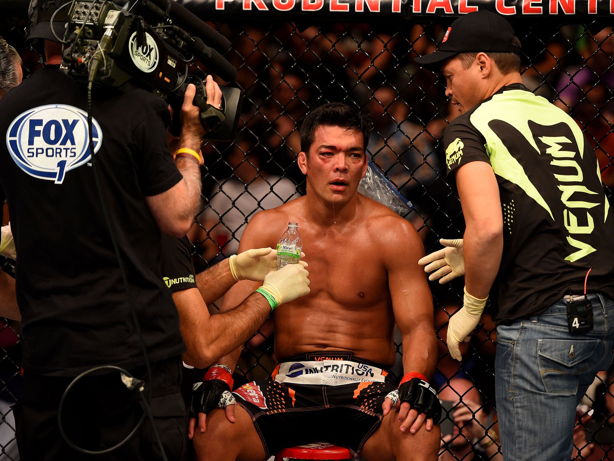 Lyoto Machida and cornermen