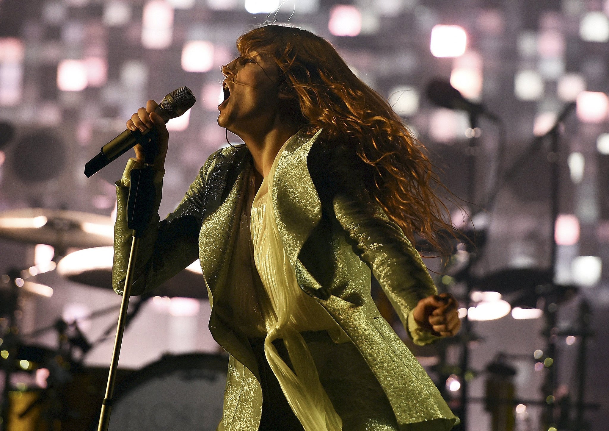 Florence and the Machine headline the Pyramid Stage during Glastonbury 2015