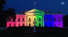 Same-sex marriage: Watch the White House light up for marriage equality