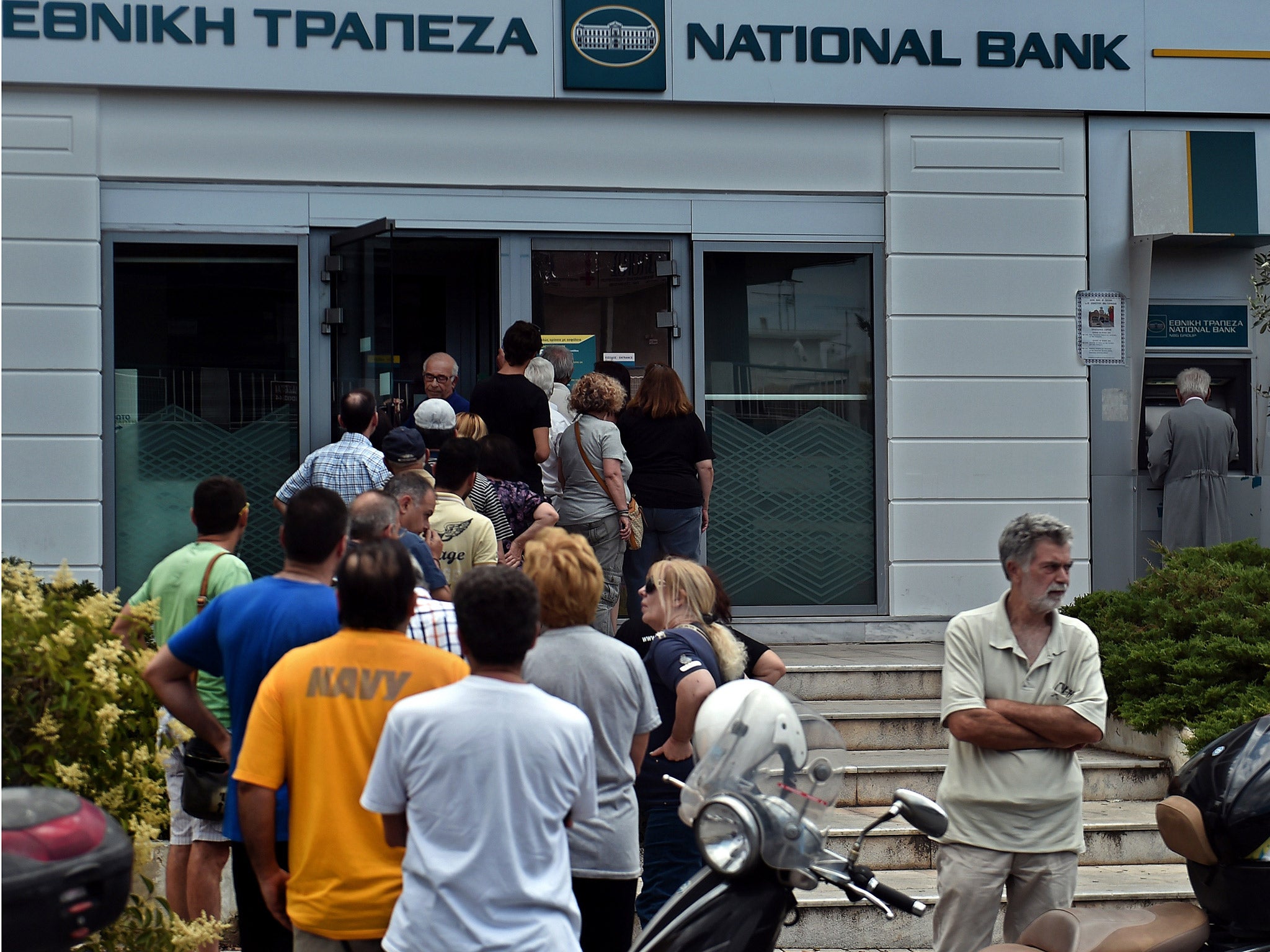 Greeks have been withdrawing money from banks amid the country's often fraught negotiations with its creditors