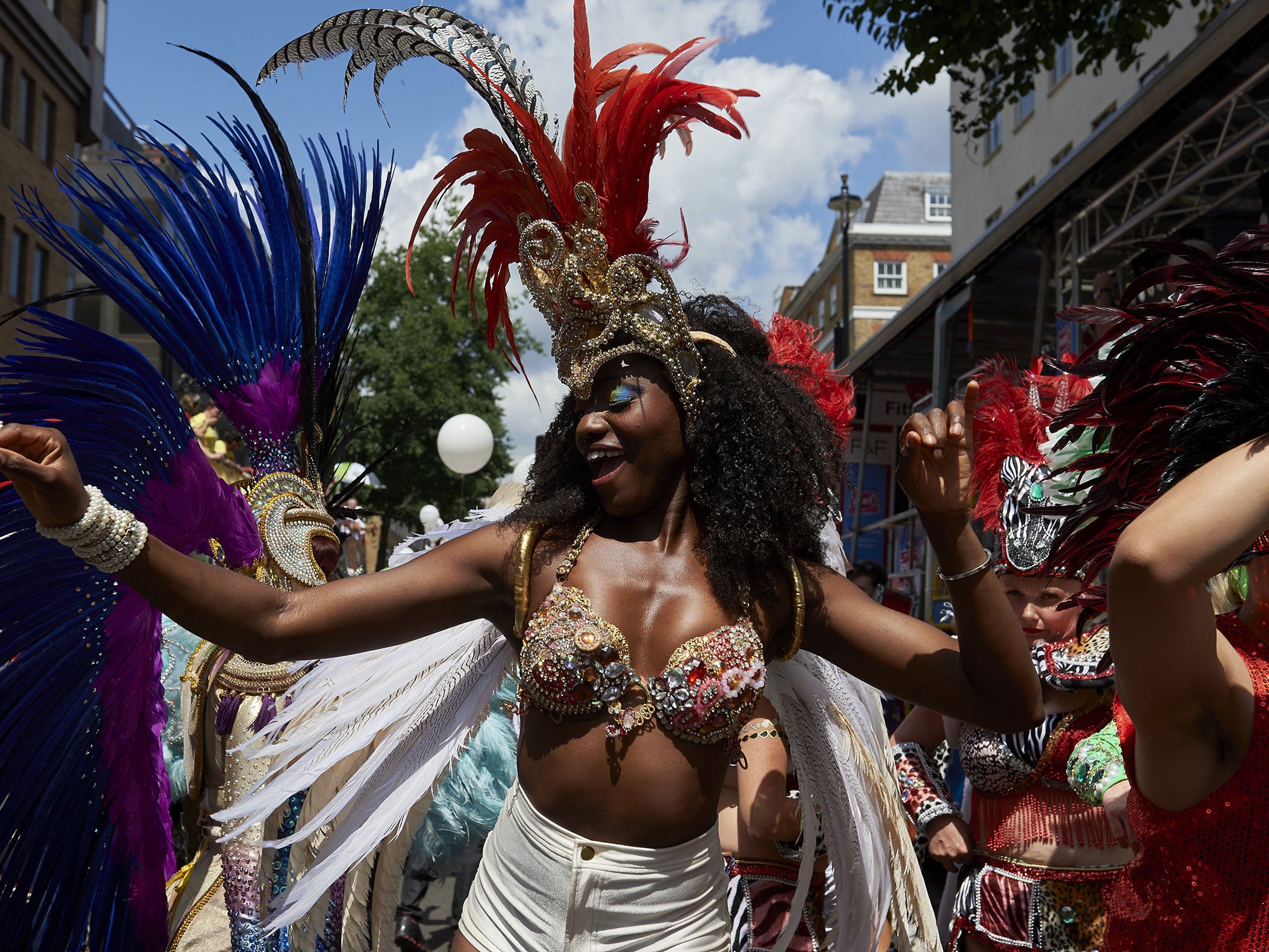 Dancers perform at the London Pride festival
