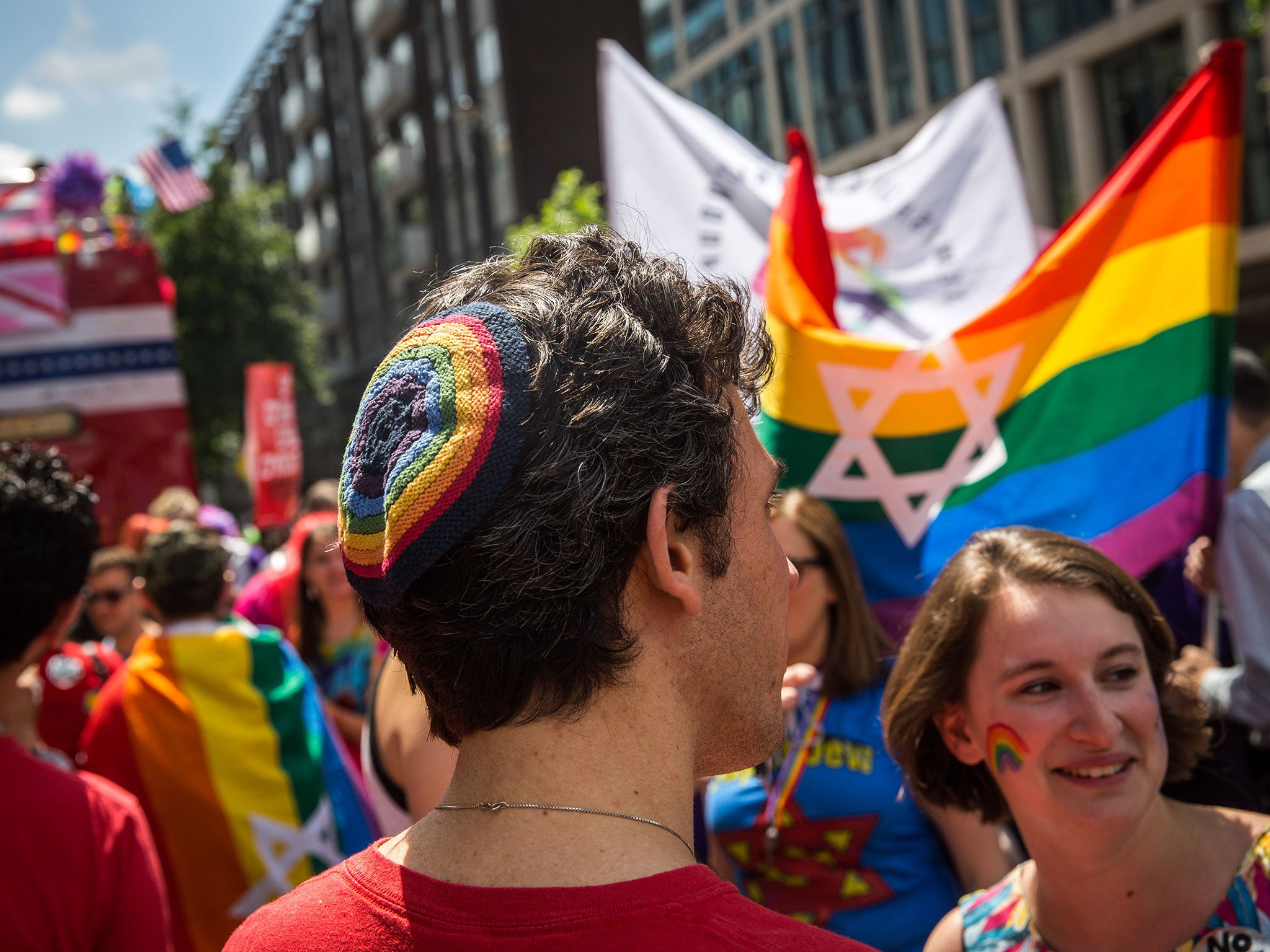 This year’s Pride was a first for some, including Ukip’s LGBT group. The group joined the march – to cheers and jeers – despite being banned after campaigners, including the human rights activist Peter Tatchell, criticised its inclusion