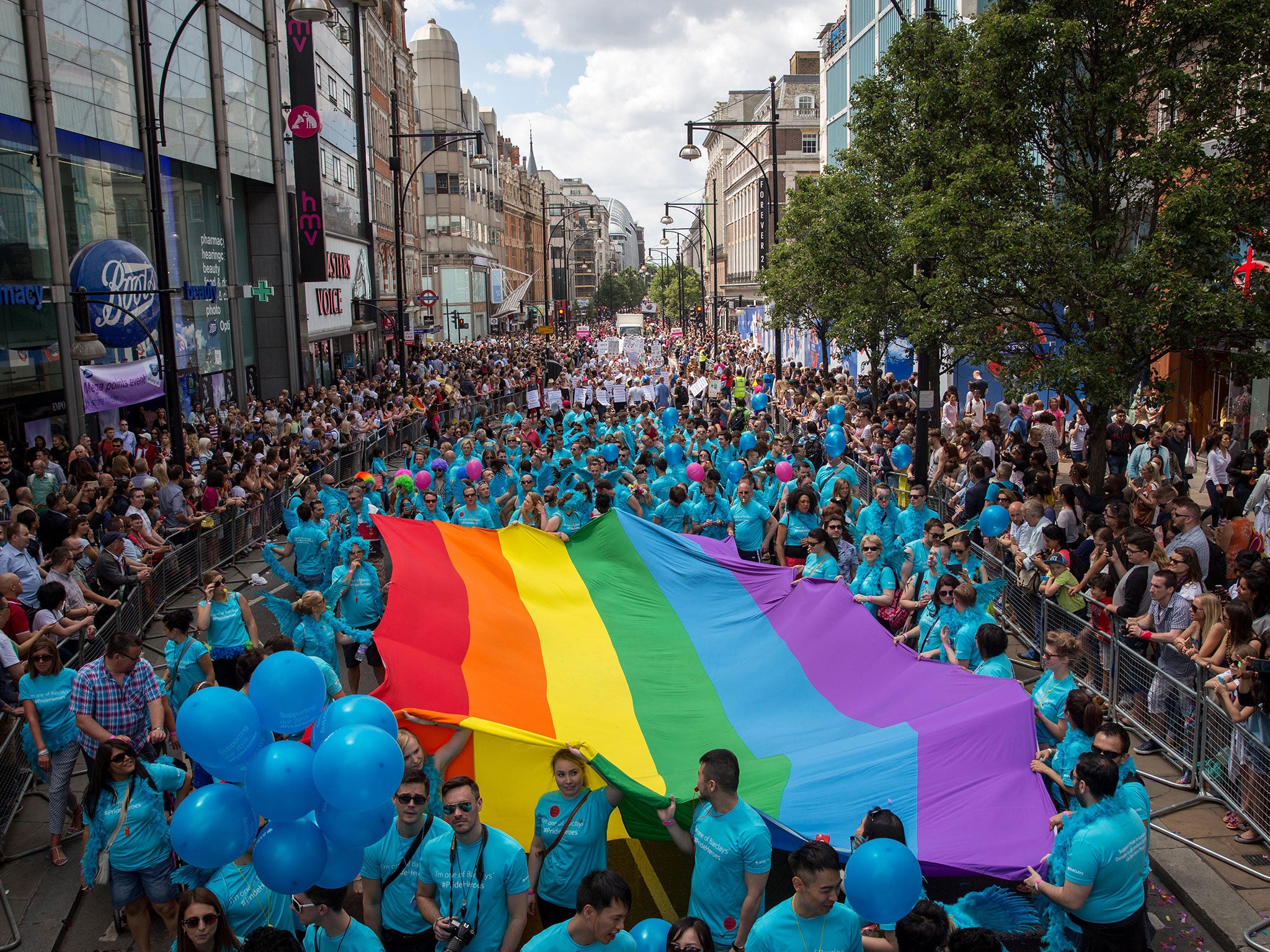 London Pride: 30,000 take part in biggest ever gay pride parade | The ...