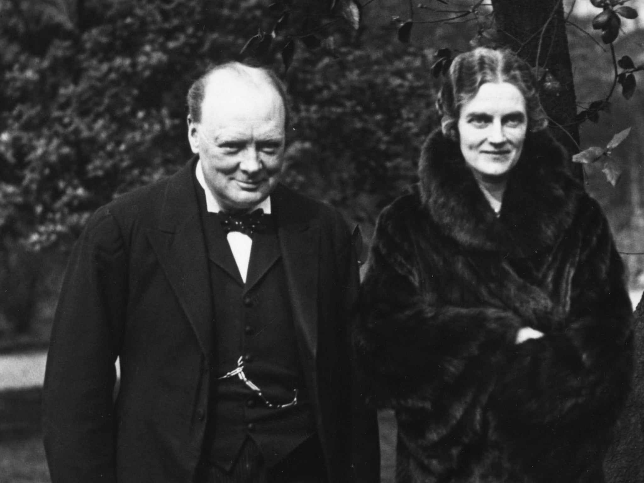 Winston Churchill, with his wife Clemmie, to whom he was devoted