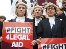 Lawyers call for strike over ‘relentless government cuts’ to legal aid