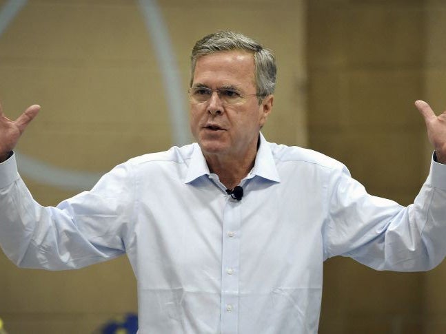Jeb Bush speaking at a town hall meeting in Nevada