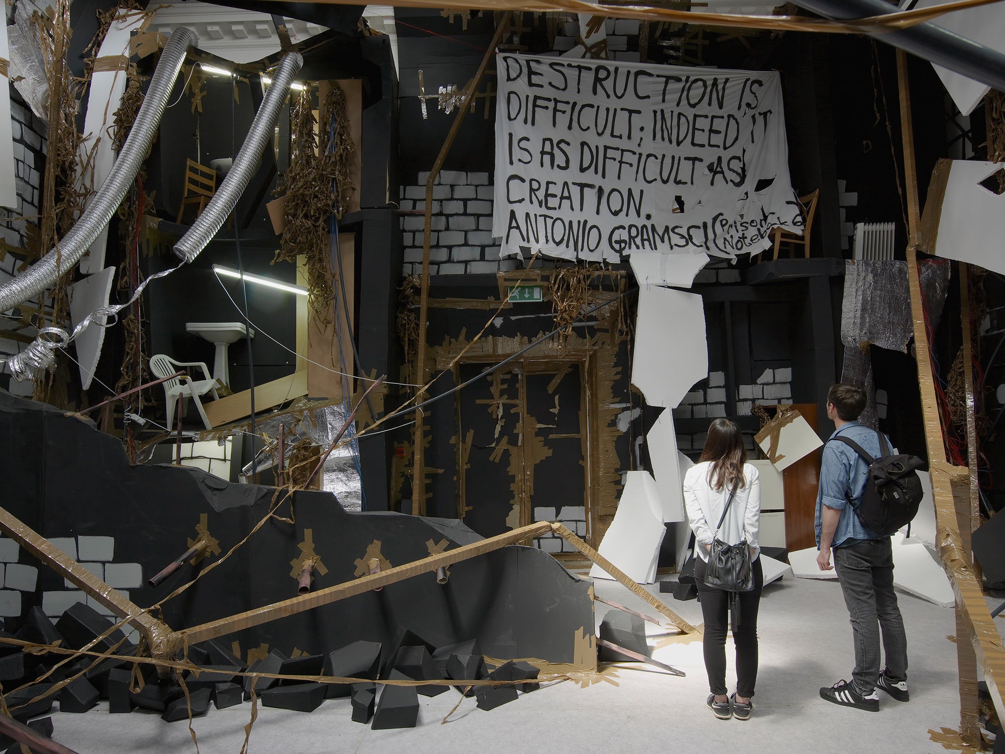 In ruins: Thomas Hirschhorn’s ‘In-Between’ has just opened at the South London Gallery in Peckham