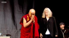 Dalai Lama joins Patti Smith on Glastonbury's Pyramid Stage