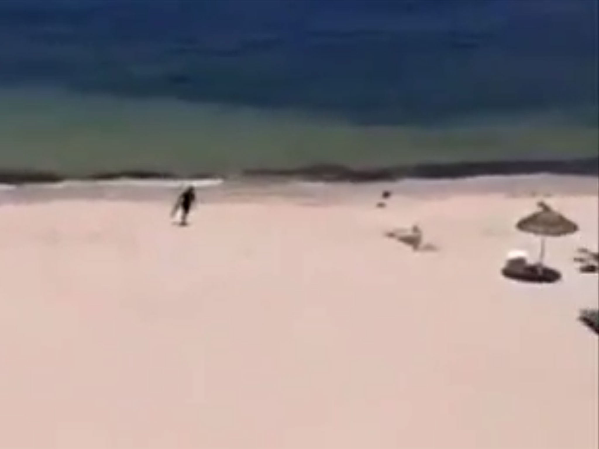 Video shows gunman Seifeddine Rezgui moments after he opened fire on a popular tourist beach