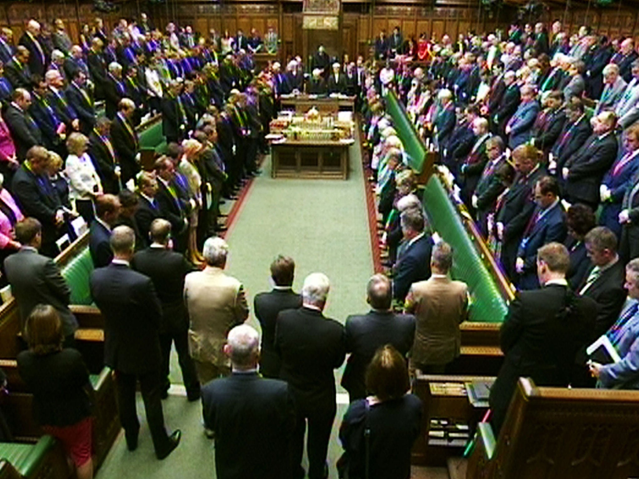 Members of Parliament observe a minute’s silence in the House of Commons over the terrorist attack in Tunisia