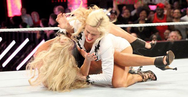 Summer Rae and Lana brawl