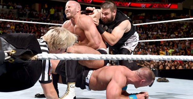 Owens attacks Cesaro in frustration