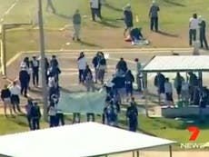 Inmates riot at a maximum security prison in Melbourne- video