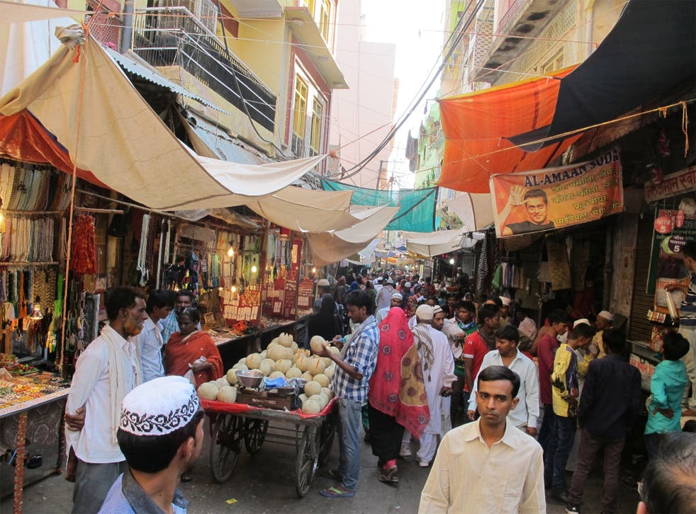 A busy market in Ajmer, a city popular with tourists but where running water is on for just two hours a day