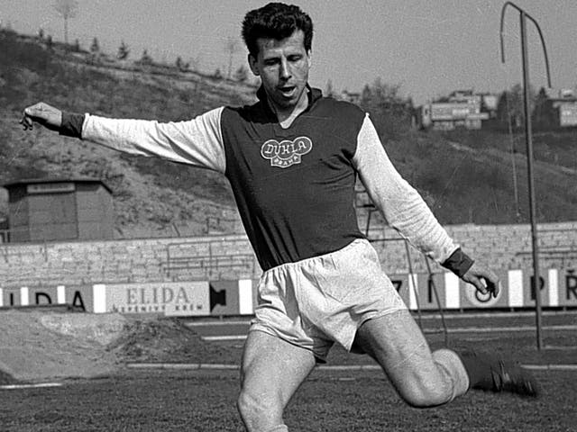 Masopust in 1961: he played 386 games for Dukla Prague and won 63 caps for his country