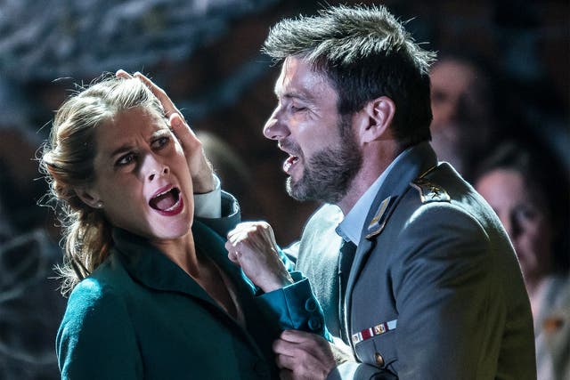 The Swedish soprano Malin Byström and the French bass Nicolas Courjal in Rossini’s ‘Guillaume Tell’ at the Royal Opera House