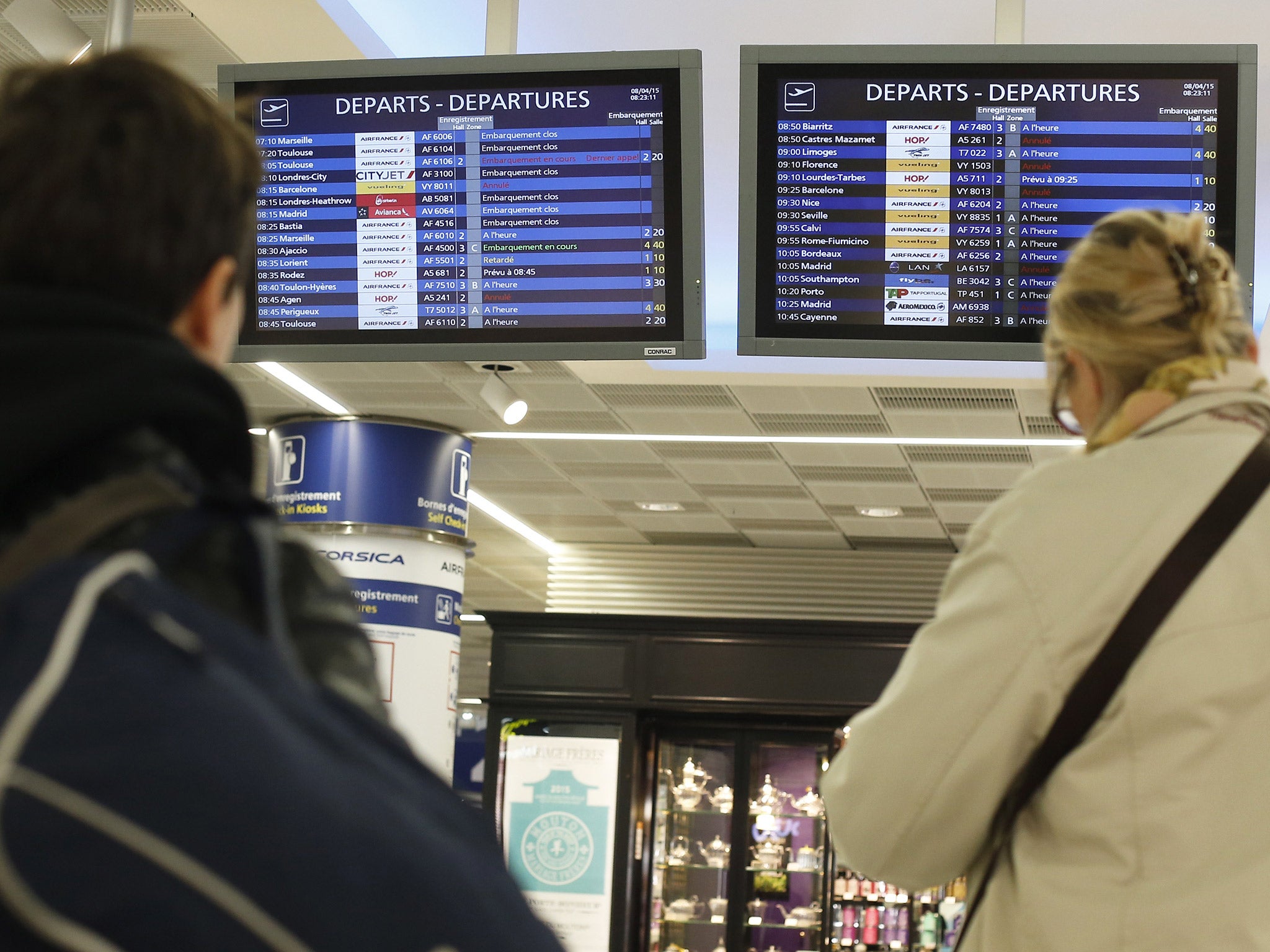 French air-traffic controllers previously went on a two-day strike in April