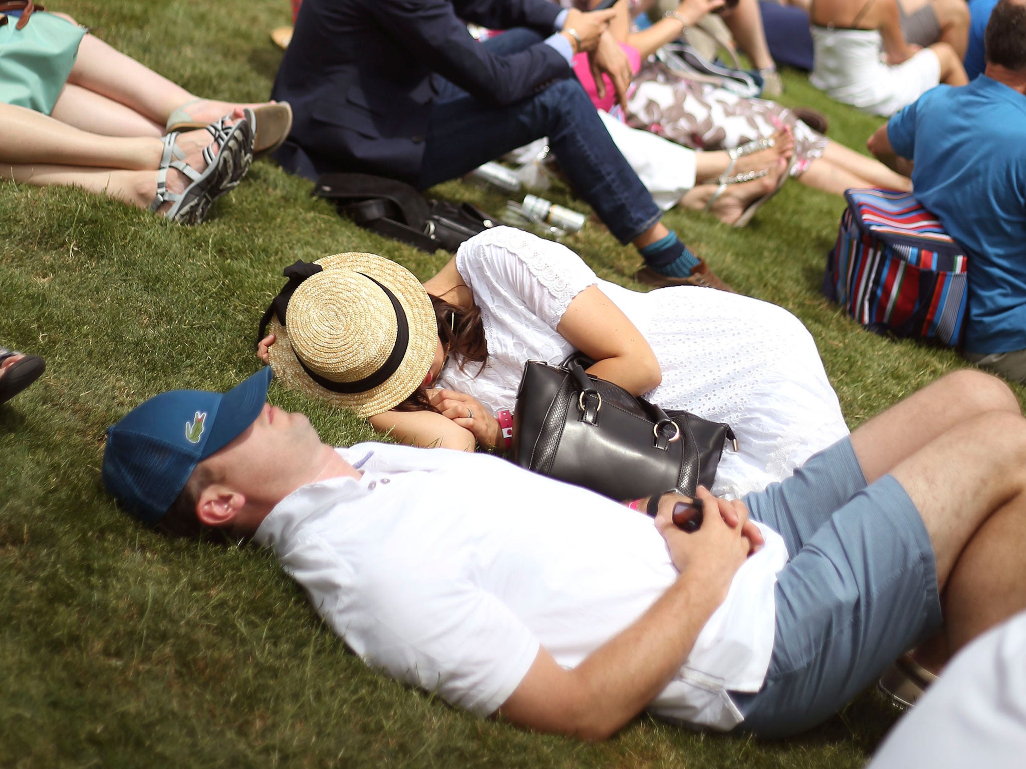 It all got a bit too much for a few of those attending Wimbledon