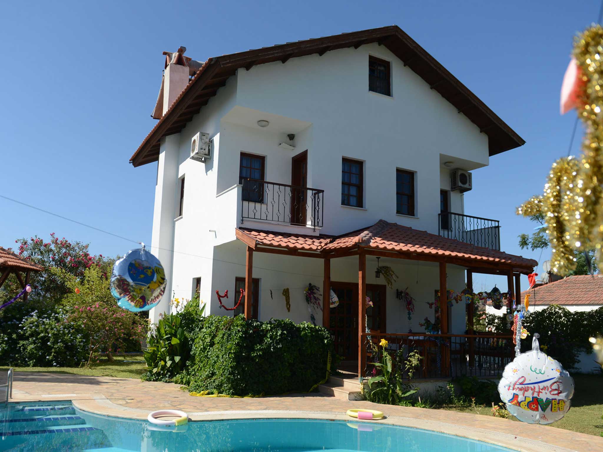 Anne Bury's Turkish villa where the murder took place