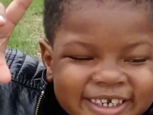 Ji'aire, three, was alive when he was placed in the swing